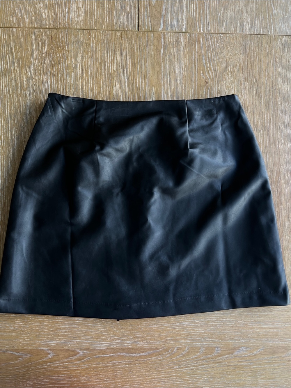 Old Navy Black Faux Leather Mini Skirt